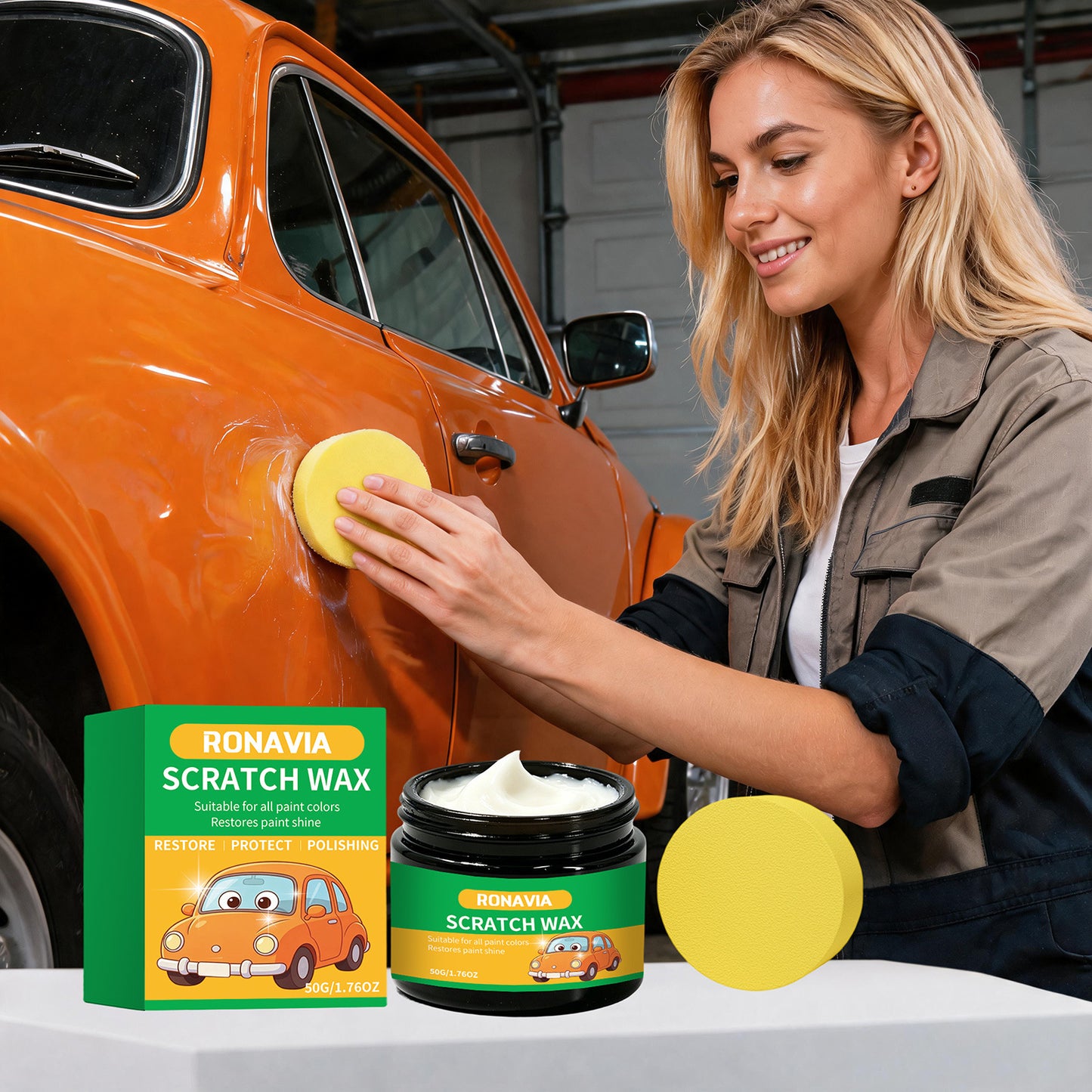 Car Scratch Repair Wax 50g - Vehicle Paint Care & Polishing Solution