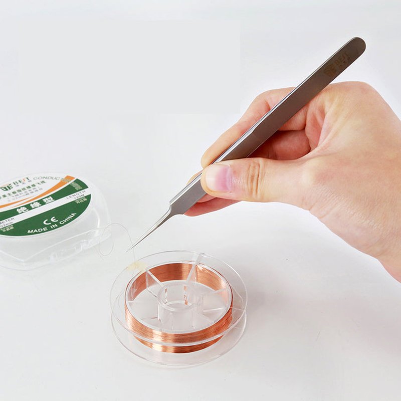 Fine Tip Stainless Steel Tweezers - Precision Fly Line Tool