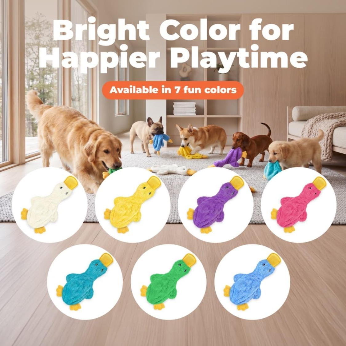 Interactive Dog Chew Toy Set - Squeaky, Crinkle Fun for Small to Large Dogs