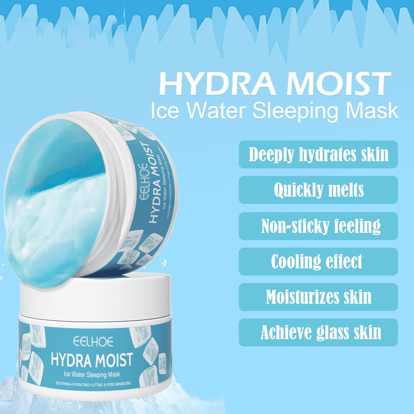 Hydrating Overnight Sleep Mask - Moisturizing Facial Care for Brightening