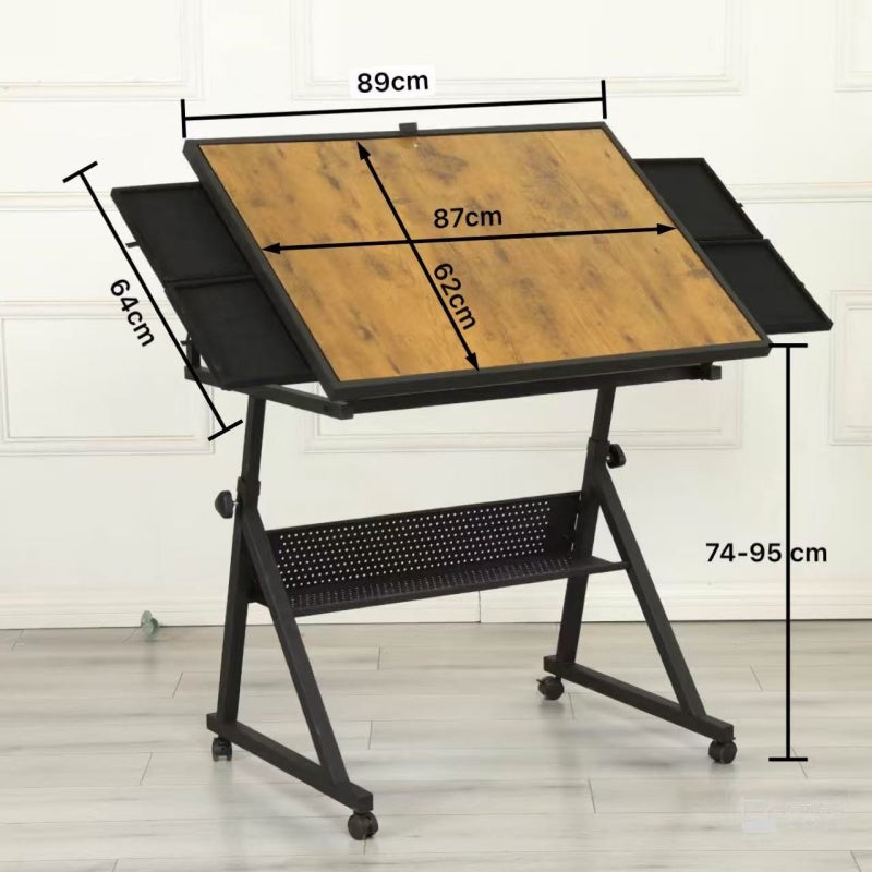 1500-Piece Jigsaw Puzzle Table Board with 4 Trays - Black