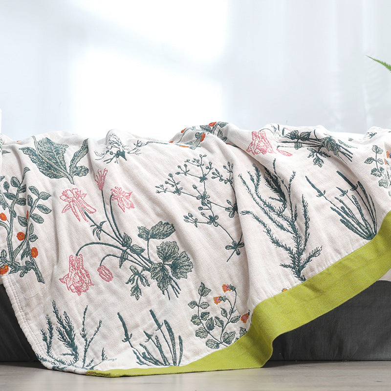 Cotton Gauze Towel Blanket - Airy Cotton Cover for Home & Bedding