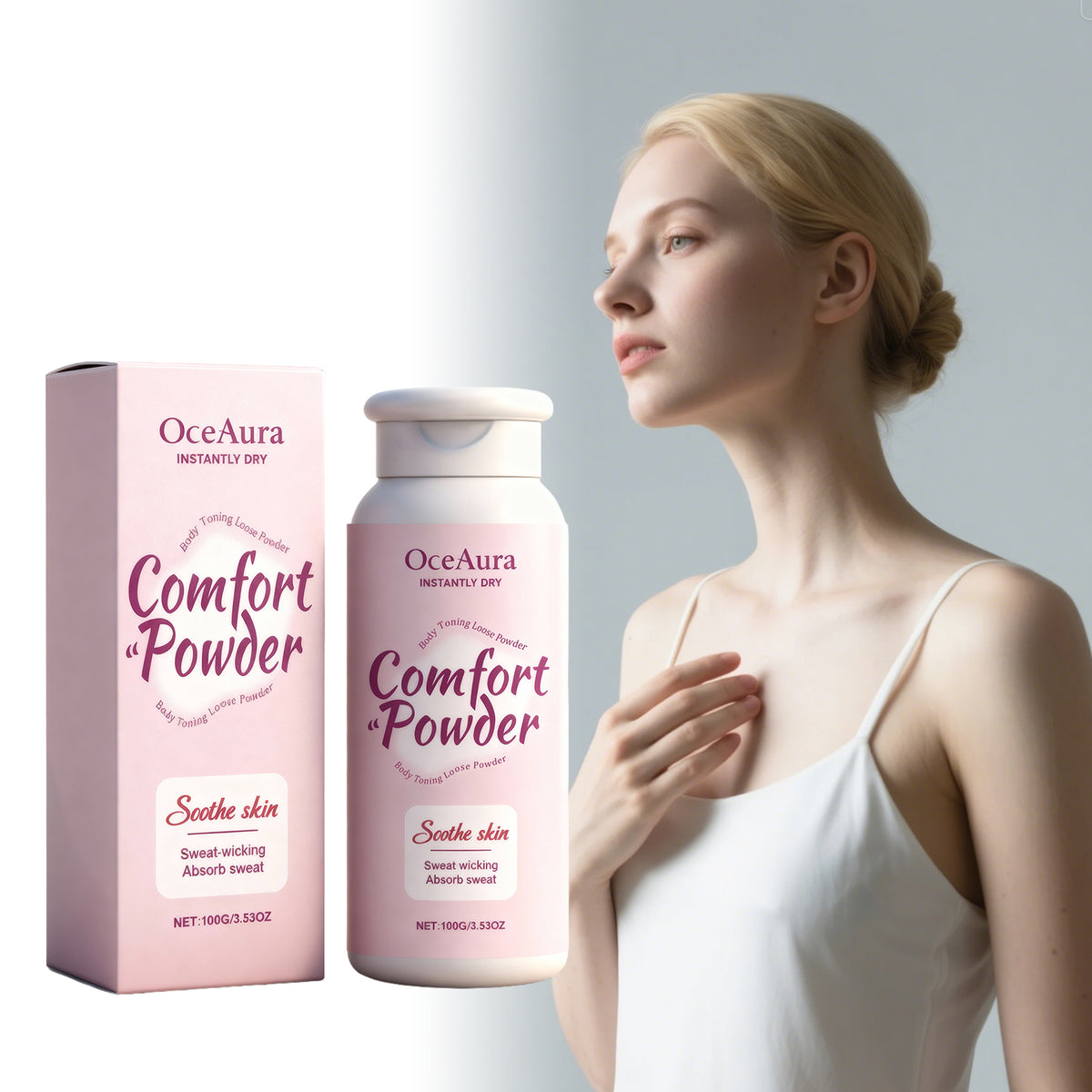 Sweat-Absorbing Body Powder, 100g - Refreshing Comfort