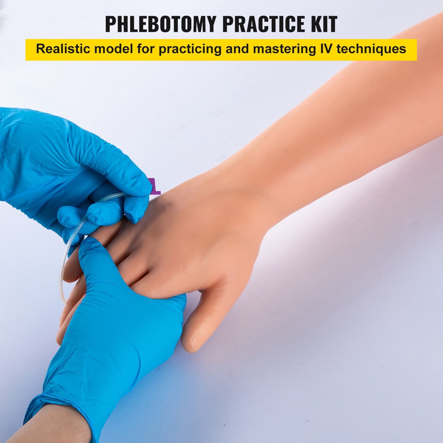 IV Practice Kit - 12 PCS High Simulation Venipuncture Arm