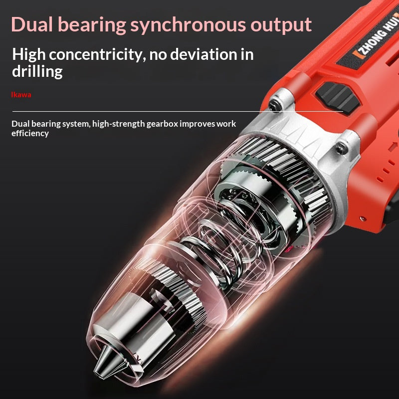 Multi-Function Cordless Drill with Brushless Motor for Home & DIY Projects