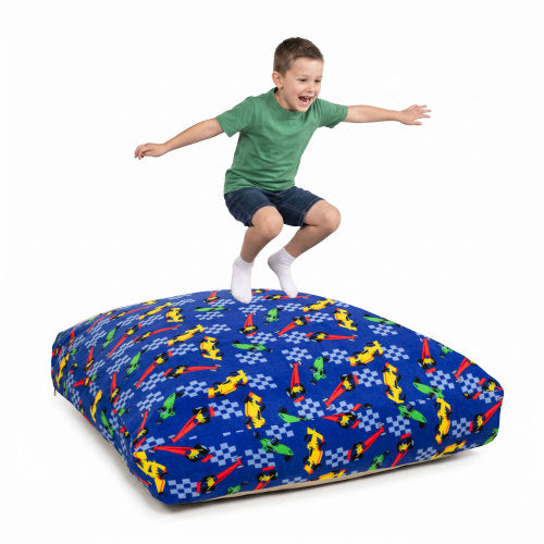 Sensory Crash Pad for Kids & Adults - Removable, Washable, Foam Blocks, Non-Slip, 60" x 60"