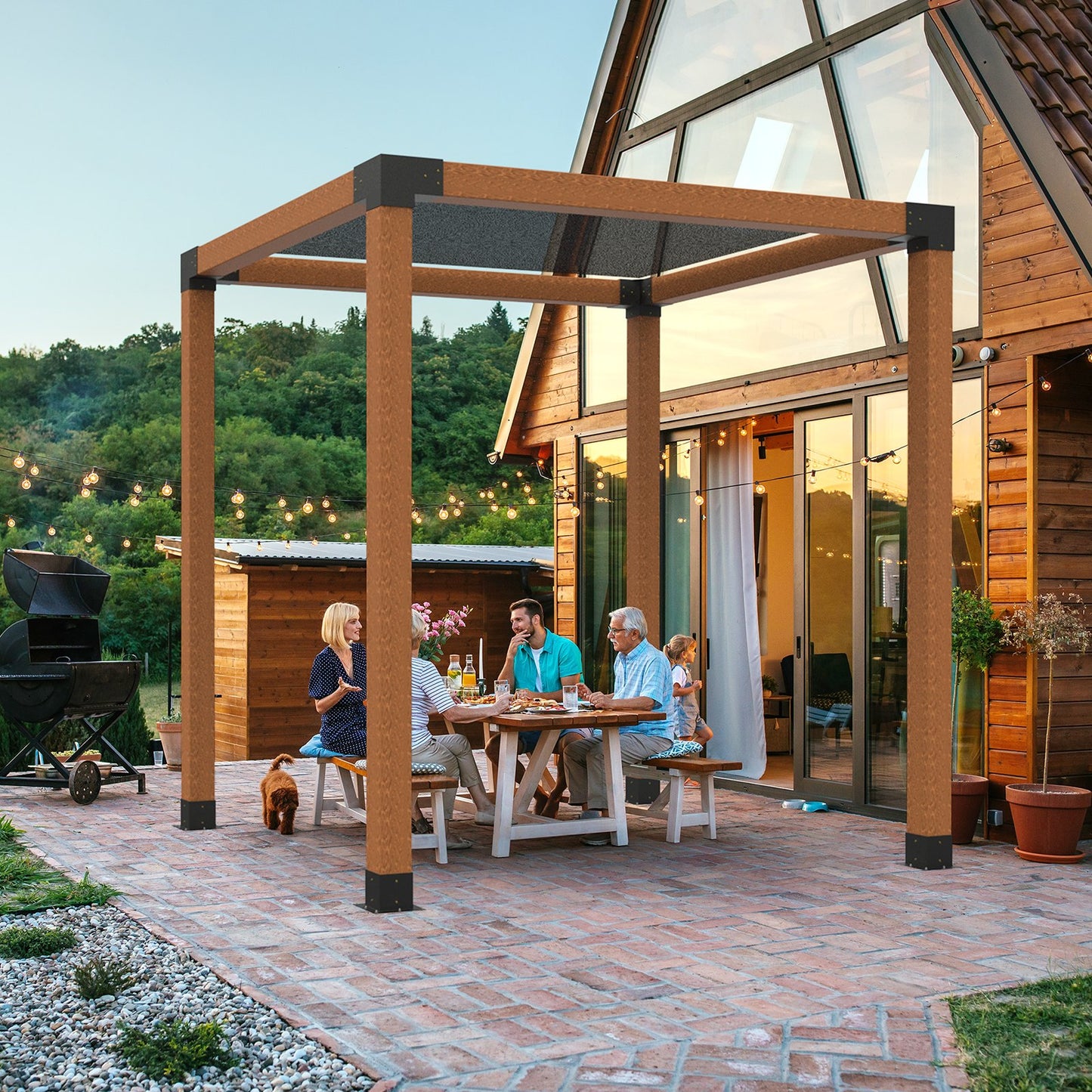 Heavy Duty Pergola Bracket Kit - 6"x6" 3-Way Corner Brackets