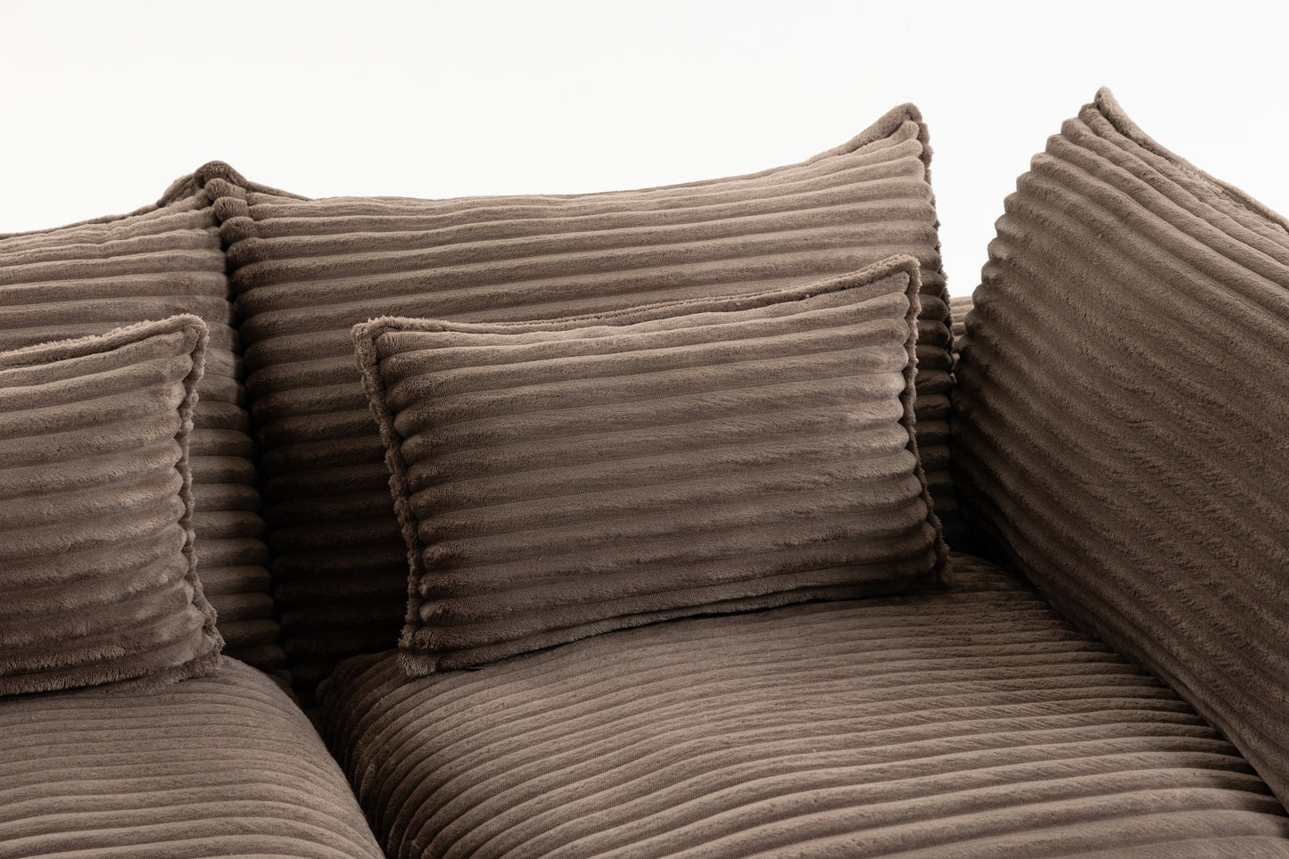 Modular Sectional Sofa - Oversized 2-Seat Cloud Couch in Khaki