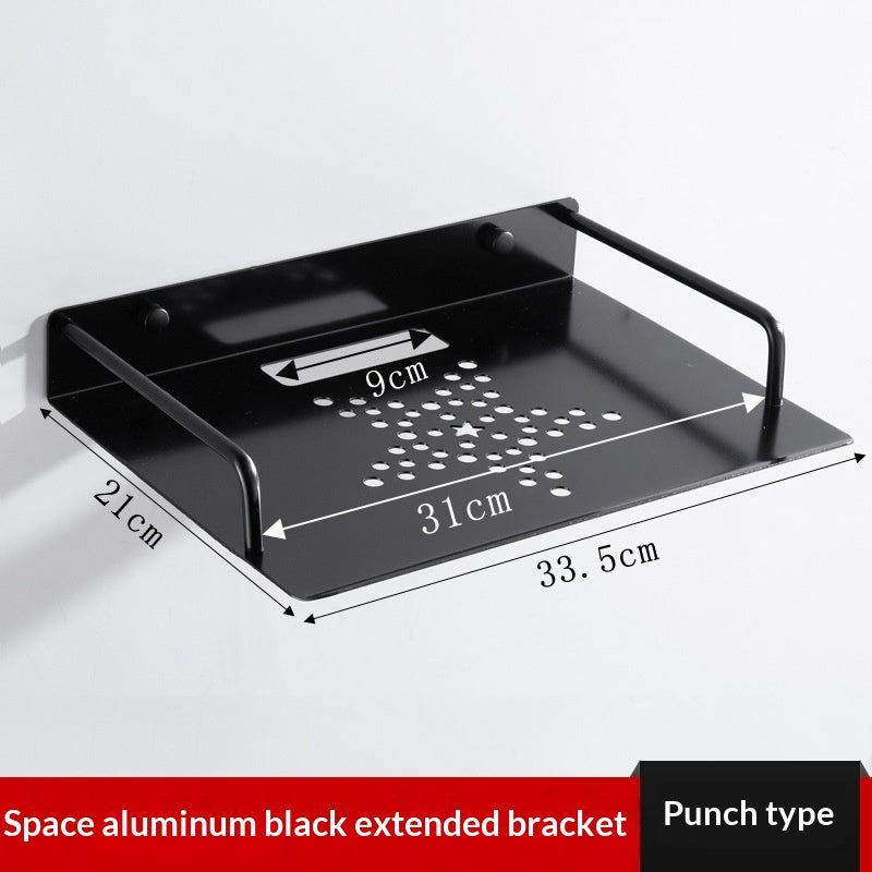 Space Aluminum Set-Top Box Shelf - Modern Minimalist Storage Organizer