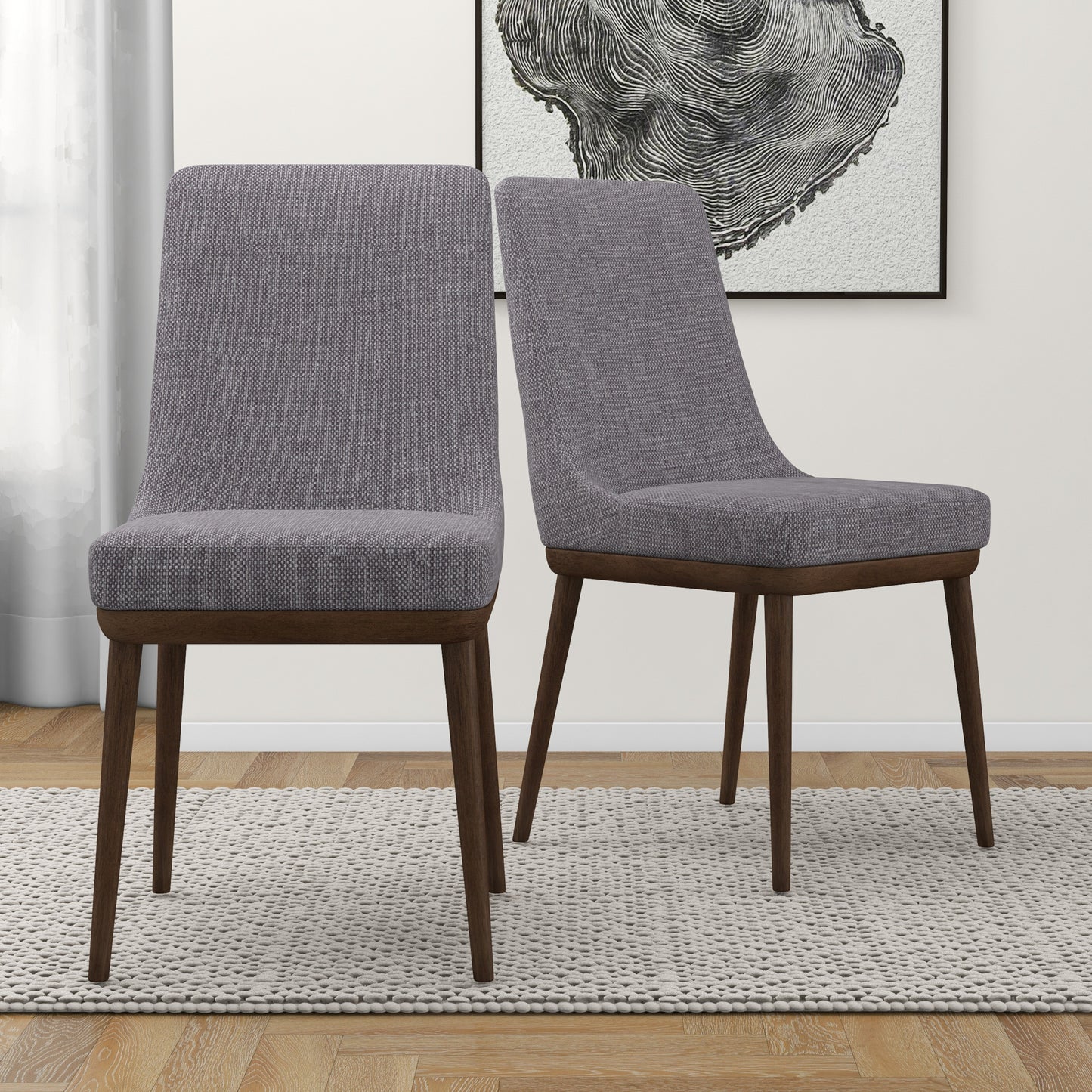 Mid-Century Modern Dining Chair Set Of 2
