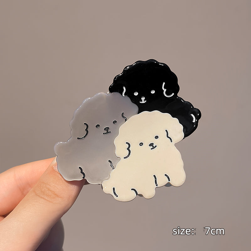 Korean Style Dog Hair Clip Acrylic