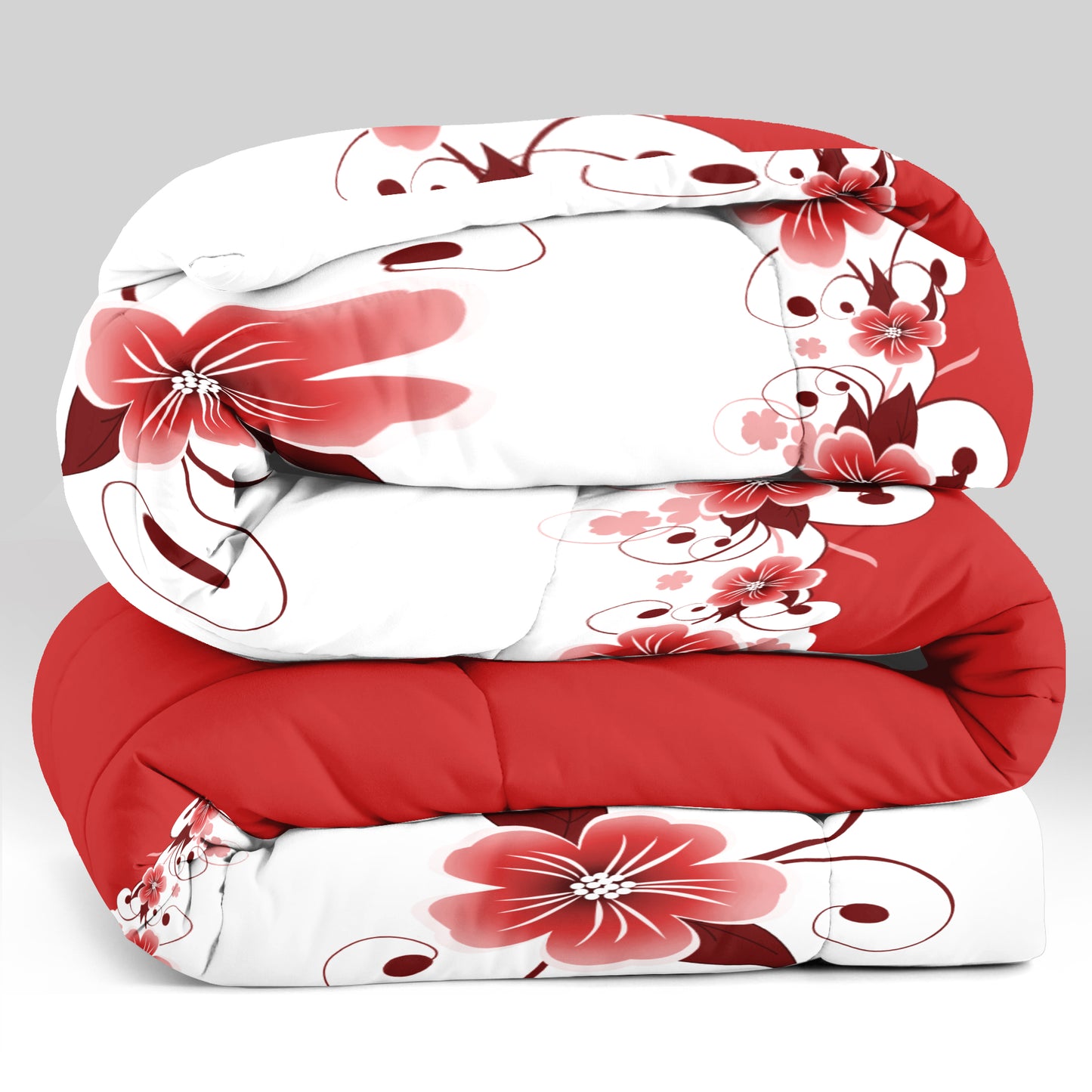 5-Piece Floral Duvet Cover Set - Reversible Botanical Bedding
