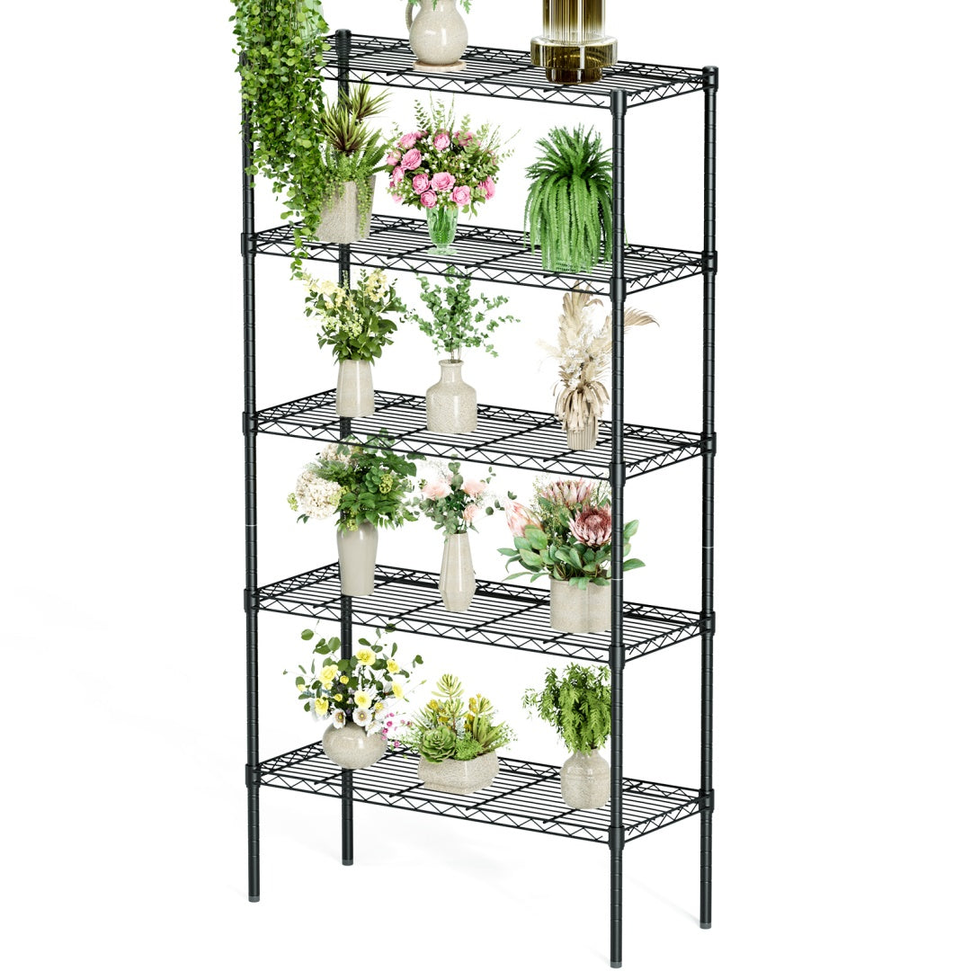 Adjustable Heavy-Duty Metal Wire Storage Rack Shelves