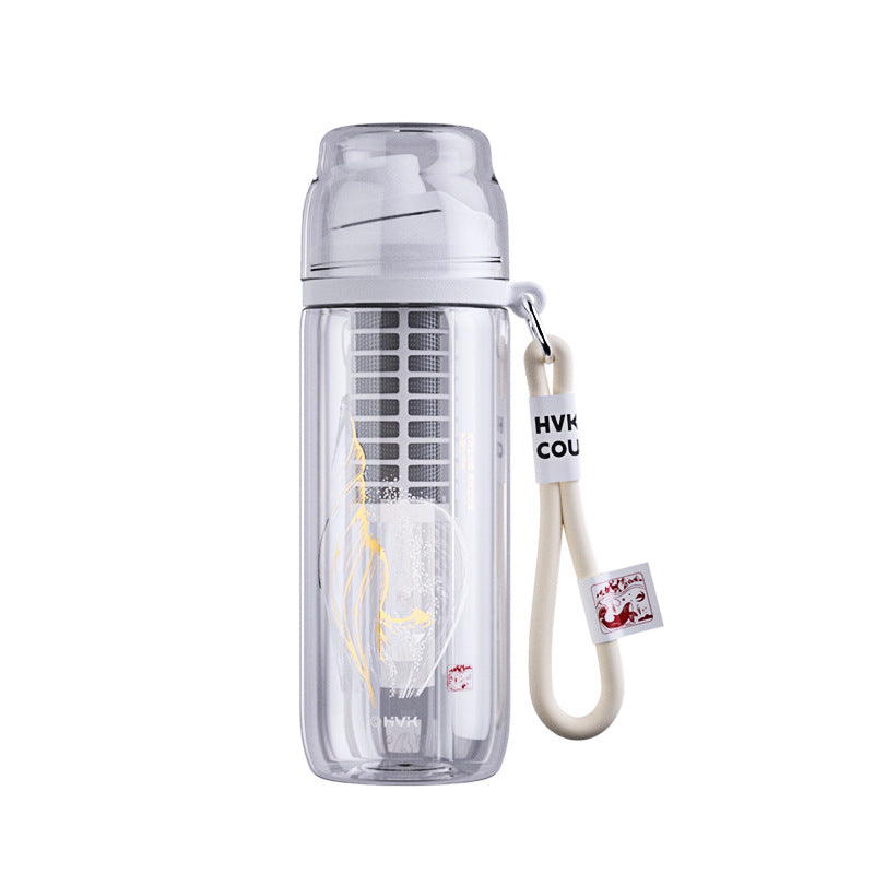 Alkaline Water Cup 550ml Natural Ore Broken Water Glass Transparent Drinkware