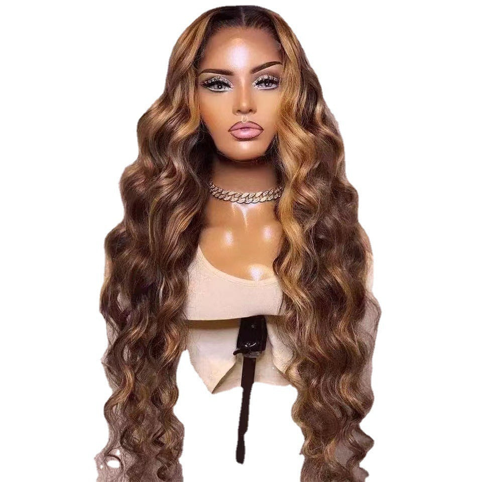Women's Synthetic Long Wavy Hair Wig with Gradient Style - Multiple Colors & Lengths