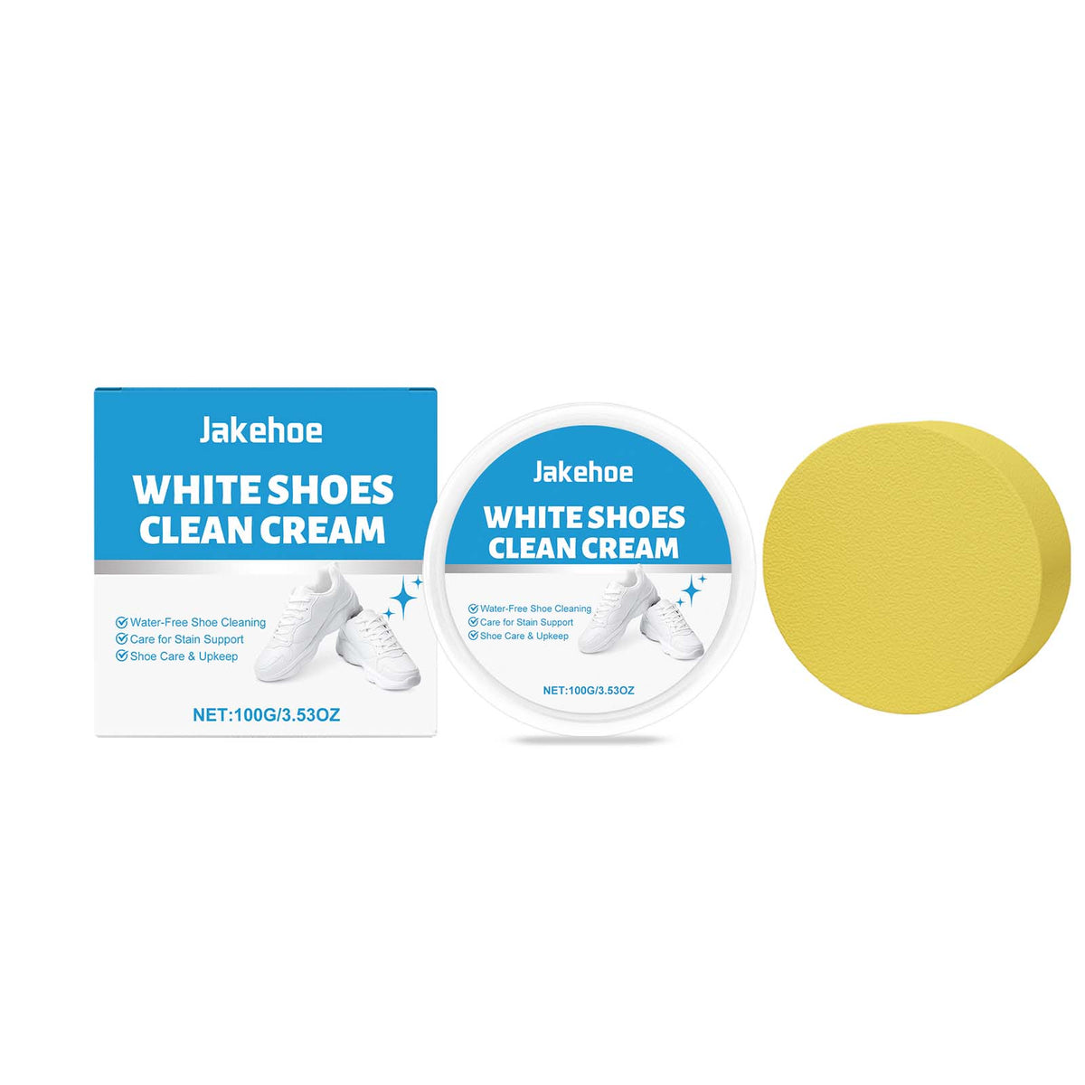 Shoe Cleaning Cream - White Shoe Care Shoe Polish 100g Bottle
