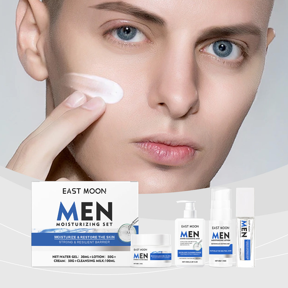 Men's Moisturizing Body Care Set - Soothing & Hydrating Skin Products
