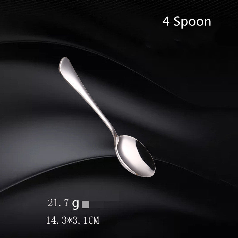 Stainless Steel Cutlery Set with Fork and Spoon - Western Style Kitchen Utensils
