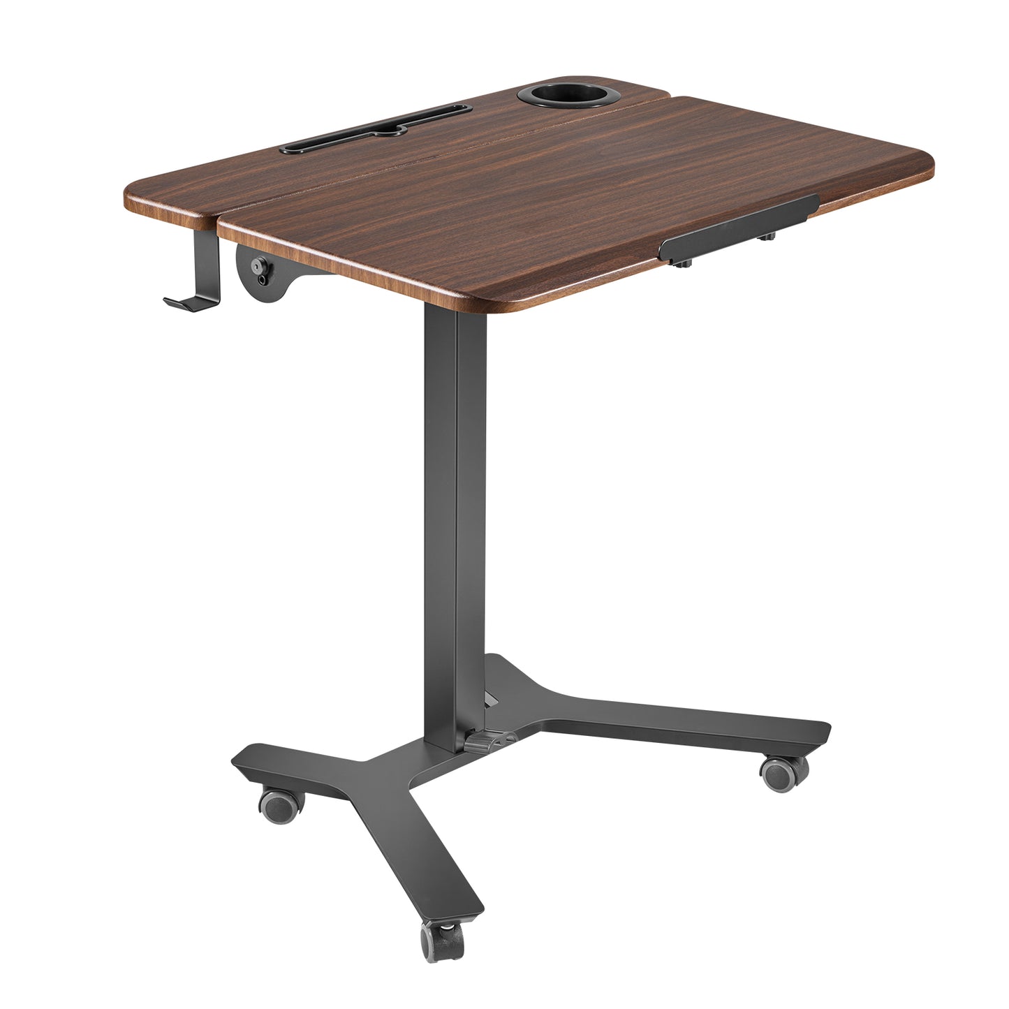 Adjustable Standing Desk with Tilting Desktop - 28x21 Inch Sit-Stand Workstation