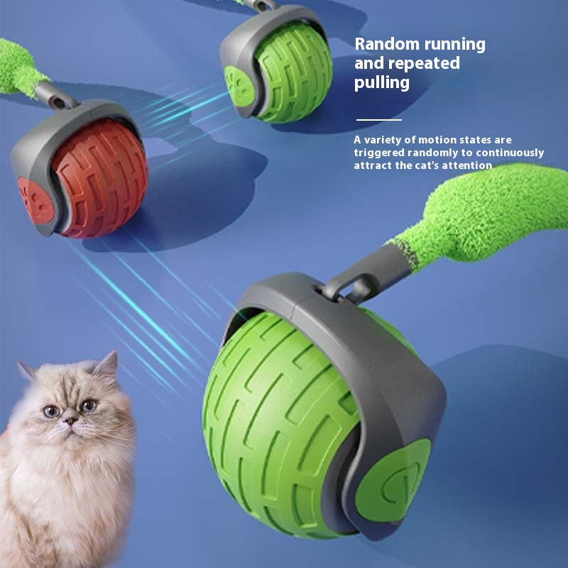 Interactive Cat Toy Ball - Automatic Rolling Electric Teaser for Pets