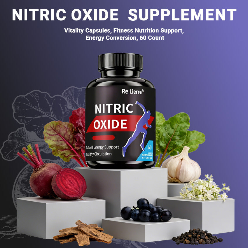 Nitric Oxide Supplement - L-Arginine & L-Citrulline Complex, 60 Capsules