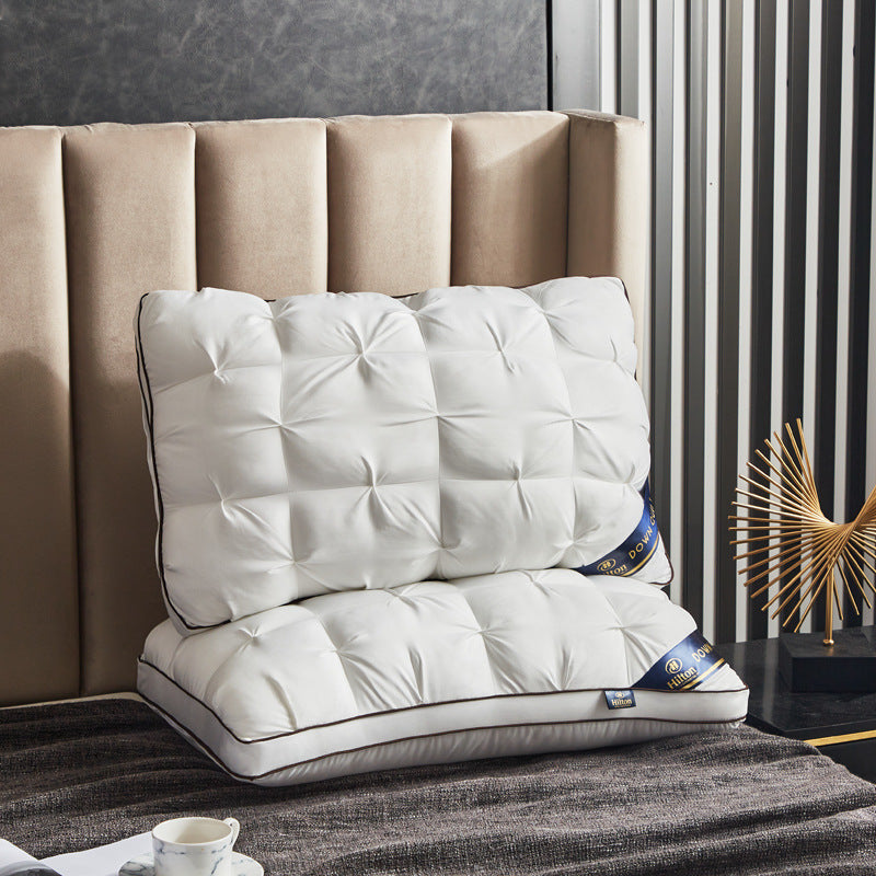 Five-Star Twisted Flower Feather Velvet Pillow Core - Home Decor & Bedding
