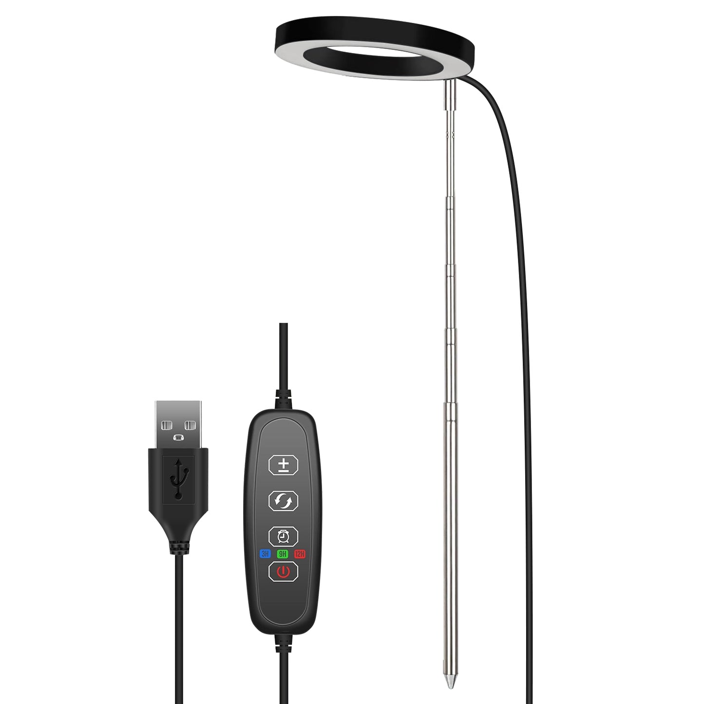 Indoor Plant Grow Light LED Full Spectrum with Auto Timer & Dimmable Brightness