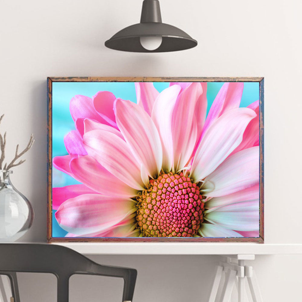 Floral Diamond Painting Cross Stitch Kit with Multiple Sizes and Shapes