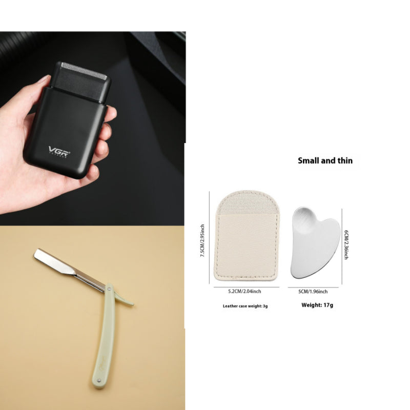 Portable Electric Razor Men - Stainless Steel Blade