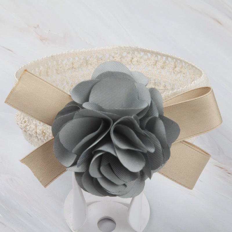 Wide Flower Hair Band - Colorful Plaid Bow Headband for Women