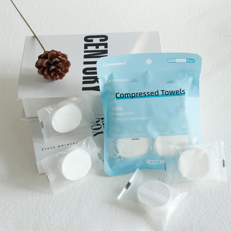 Disposable Compression Towels - Travel, Home & Spa Use, Multiple Colors