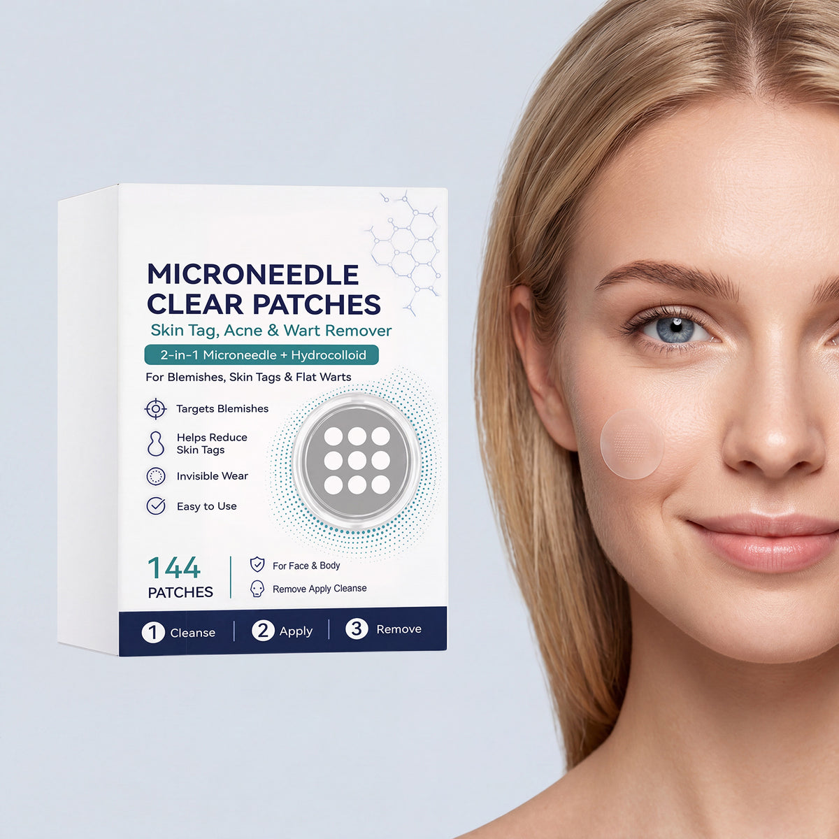 Acne Microneedle Patch - 144 Pieces Per Box