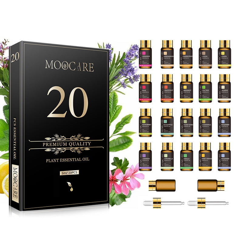 20 PCs Aromatherapy Essential Oil Set for Relaxation and Skin Care