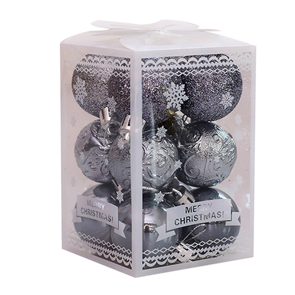 Christmas Tree Pendant Decorations Set - Festive Holiday Ornaments - 12PCS