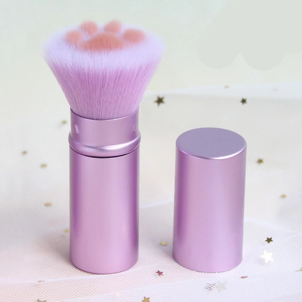 Multifunctional Makeup Brush with Cat Claw Design - Portable, Color Options