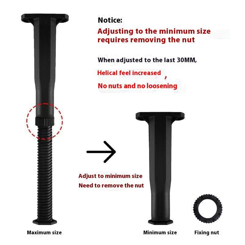 Adjustable Bed Support Frame Legs for Bed Stability - Load-Bearing Jackstay