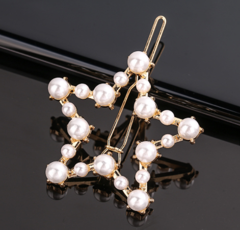 Women's Geometric Frog Buckle Hair Clip Crown Style Hairpin