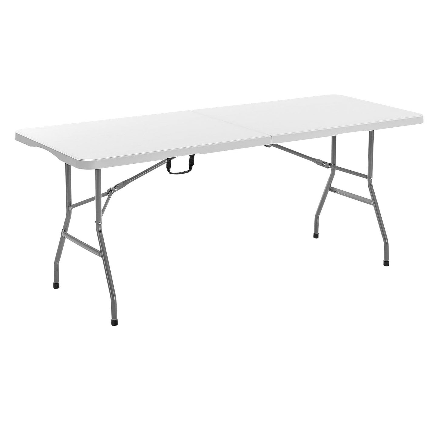 6 Ft Portable Folding Picnic Table - Indoor Outdoor Utility Table with Handle