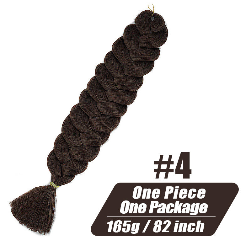 Long Braided Ponytail Hair Extension for Women - Multi-Color, 82 Inch