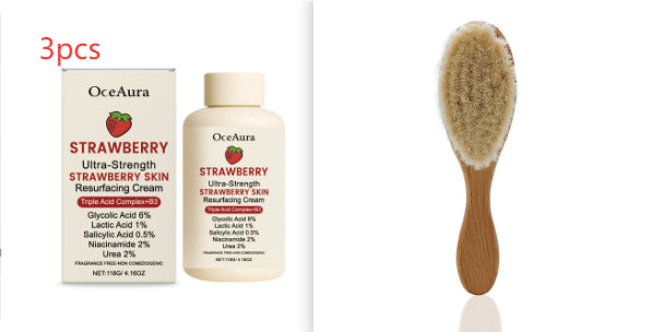 Strawberry Skin Rejuvenating Cream with Brush