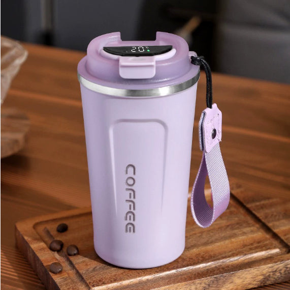 Insulated Stainless Steel Cup with Digital Temperature Display 510ml