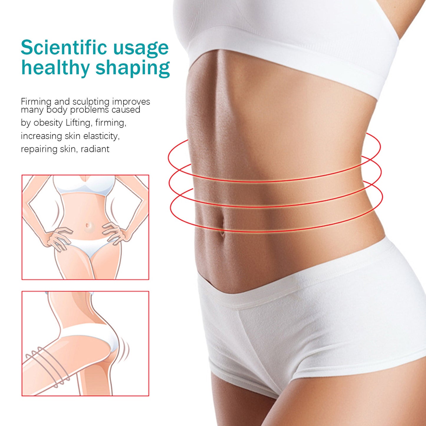 Firming Body Shaping Cream - Moisturizing Massage Cream for Thighs & Waist