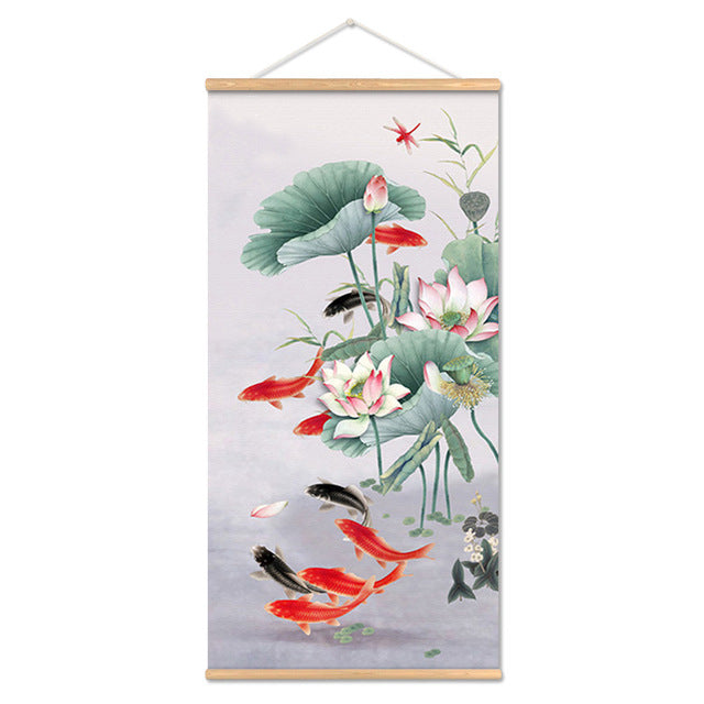 Modern Landscape Wall Art Mural Canvas for Home Decor – Frameless Fabric Painting