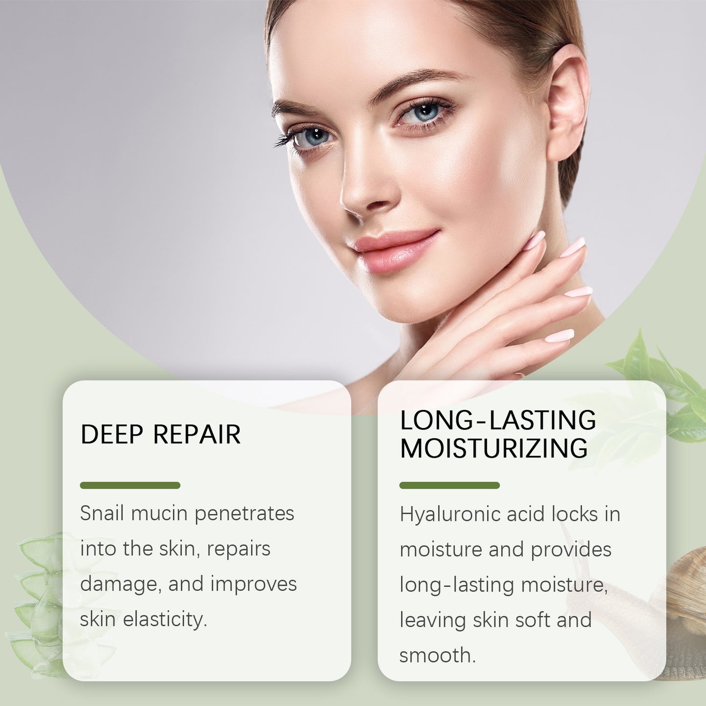 Snail Secretion Jelly Facial Mask - Moisturizing & Skin Repair Treatment
