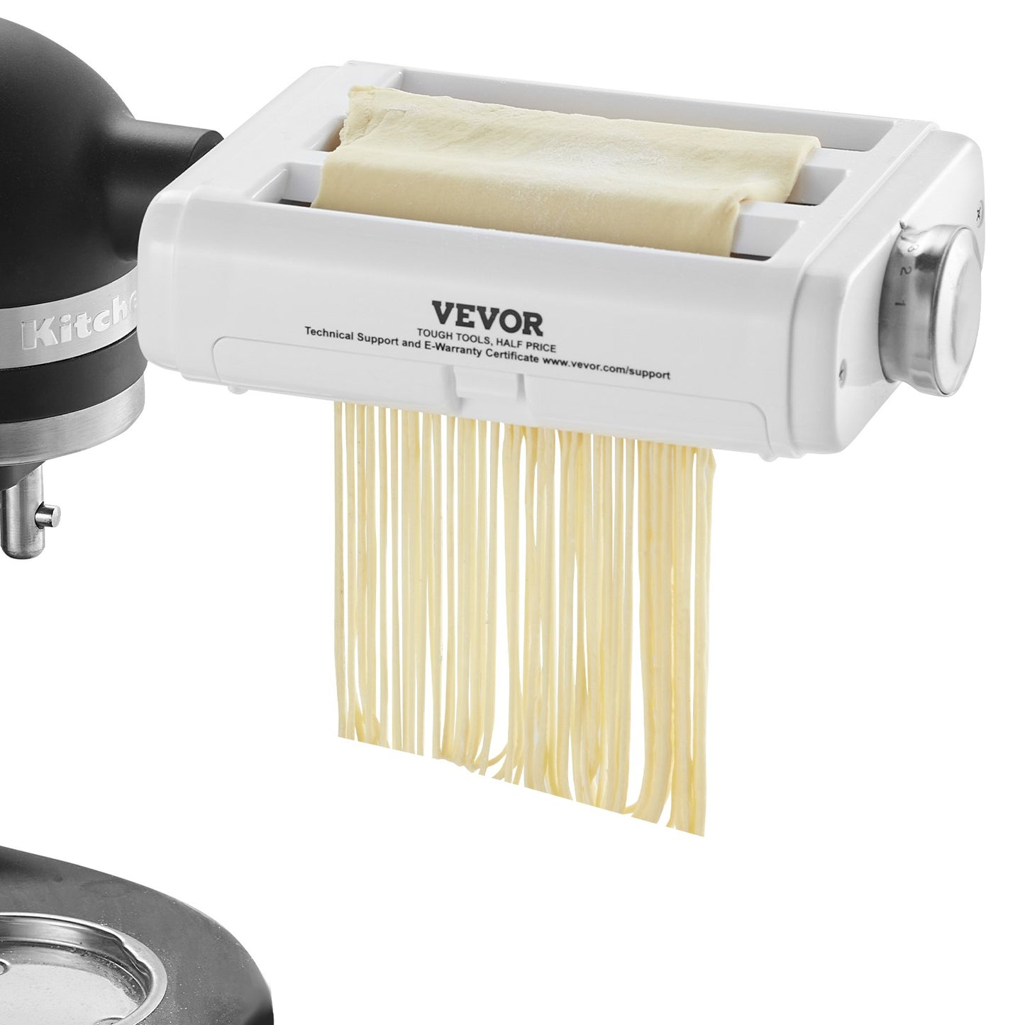 Pasta Roller Attachment for KitchenAid Mixer - 3-in-1 Stainless Steel