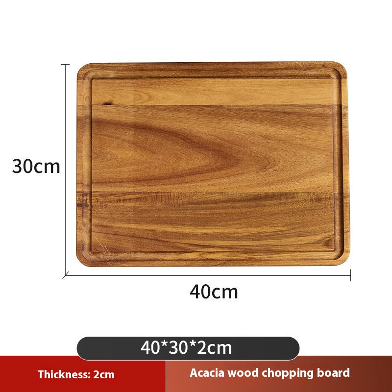 Acacia Mangium Wooden Chopping Board Set - Multiple Sizes Kitchen Prep