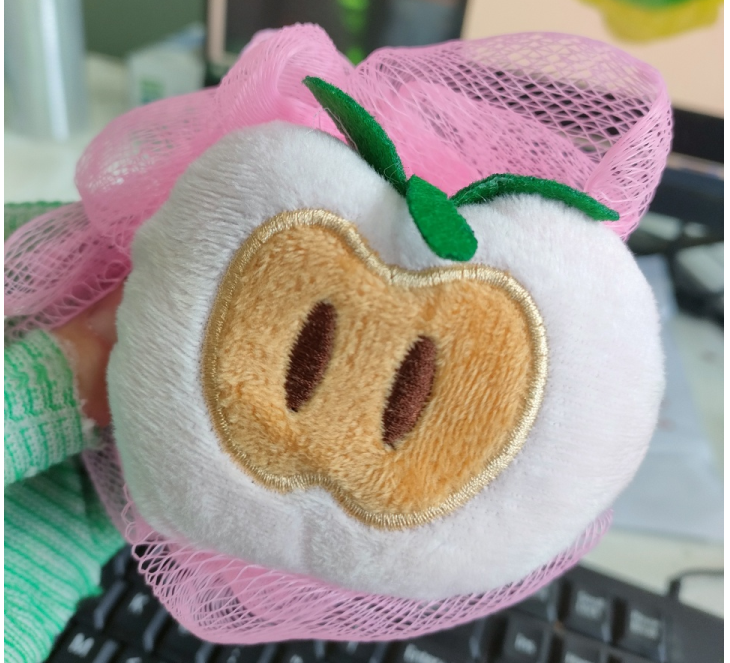 Cartoon Fruit Bath Towel Strawberry Style - PE, 1 Piece