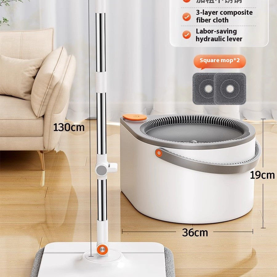 Rotating Mop with Spin Mechanism - Household Floor Cleaning Tool