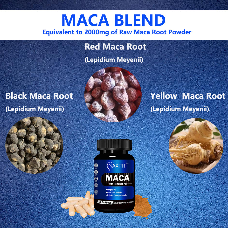 17-in-1 Maca Root & Ashwagandha Energy Supplement - 90 Capsules