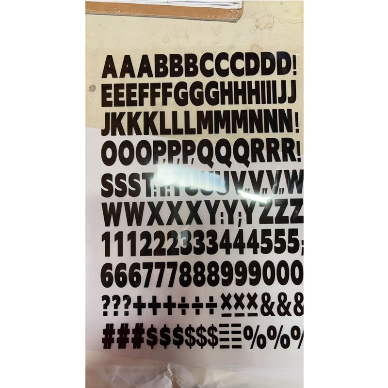 1680pcs Iron-On Heat Transfer Letters & Numbers for DIY Crafts